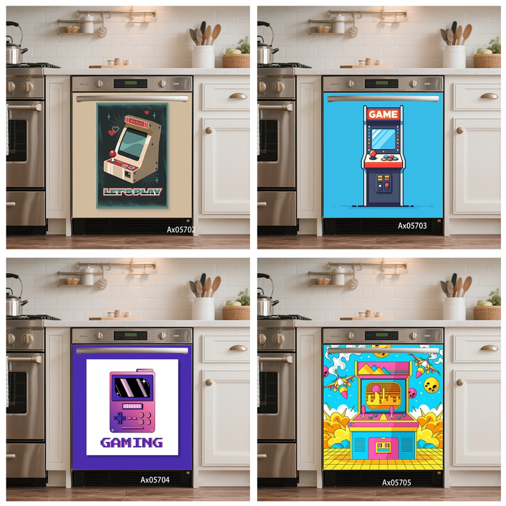 Gaming Accessories For Room - Pegatina Autoadhesiva para Puerta de Lavavajillas