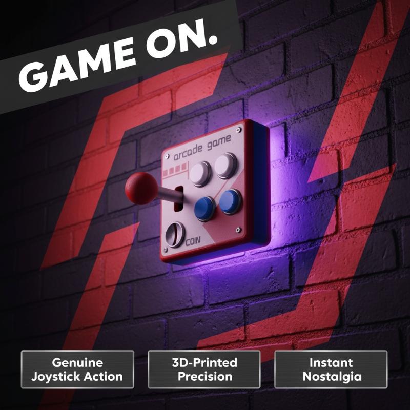 Gaming Accessories For Room - Placa de Botones Retro para Juegos