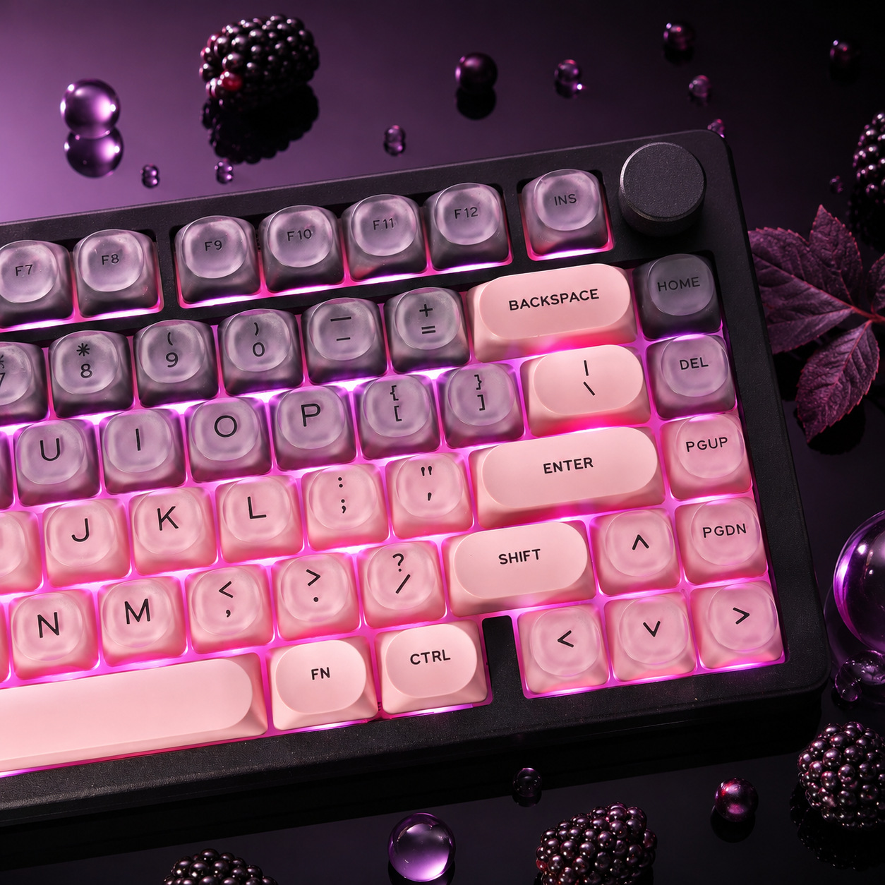 Juego de teclas de cristal con - Gaming Accessories Aesthetic reseña y precio