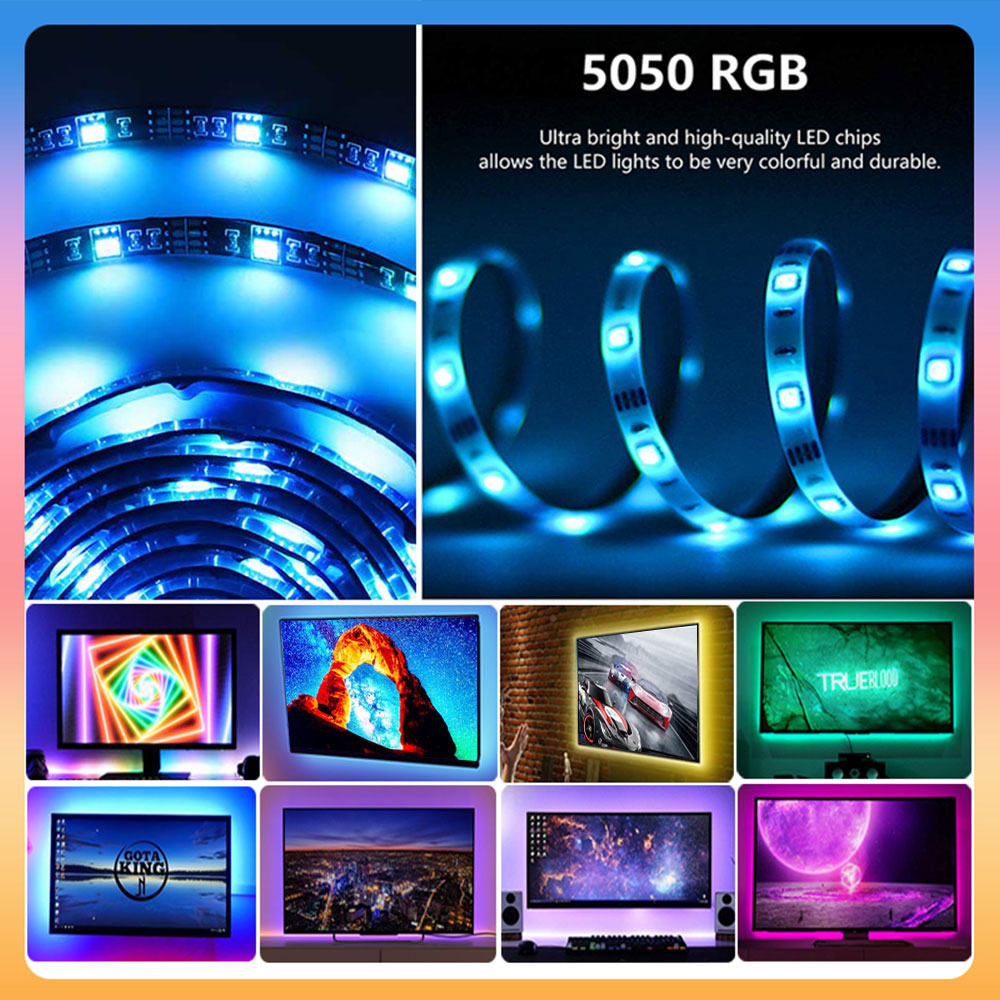 Tira de luces LED RGB 5V TV ti - Gaming Accessories For Room reseña y precio