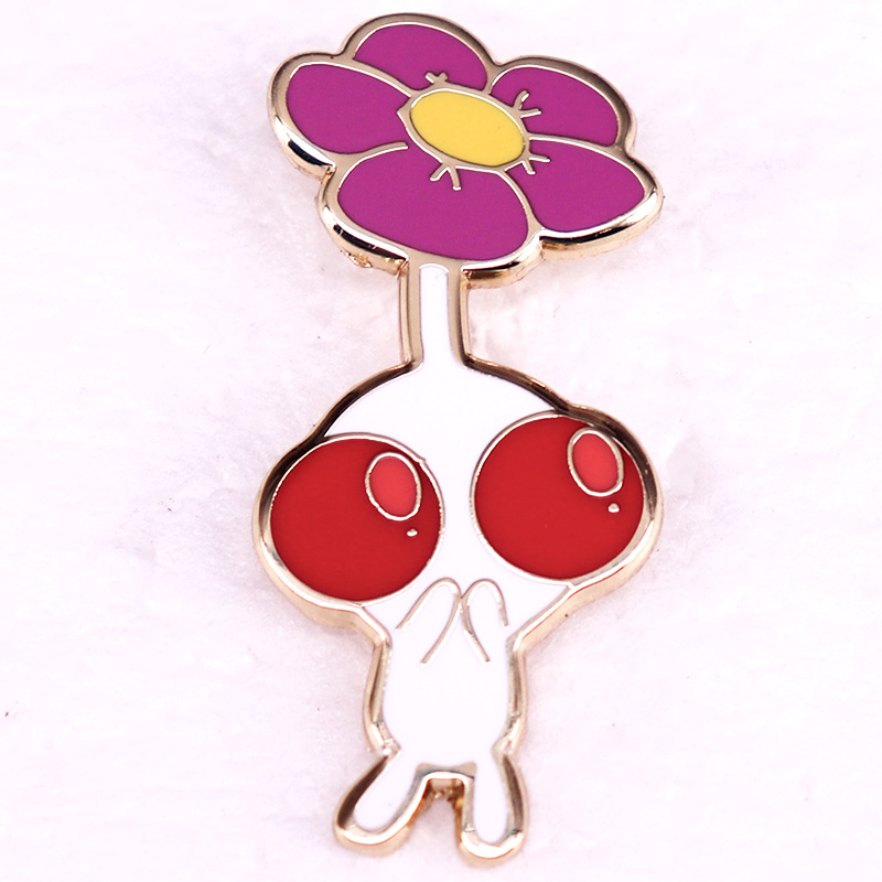 Pin esmaltado Pikmmin blanco,  - Gaming Accessories For Room reseña y precio